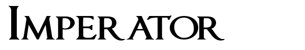 Imperator font preview